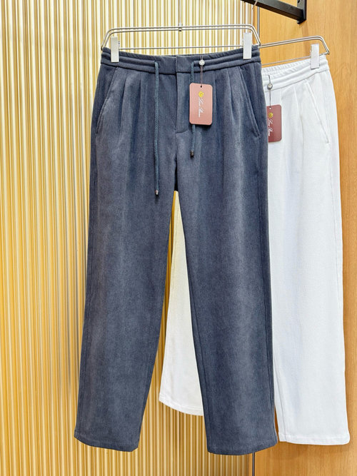 Loro Piana Comfortable Corduroy Casual Pants