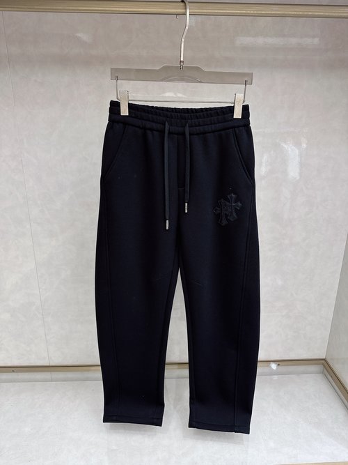 Chrome Hearts New Casual Pants with Classic Logo, High Comfort