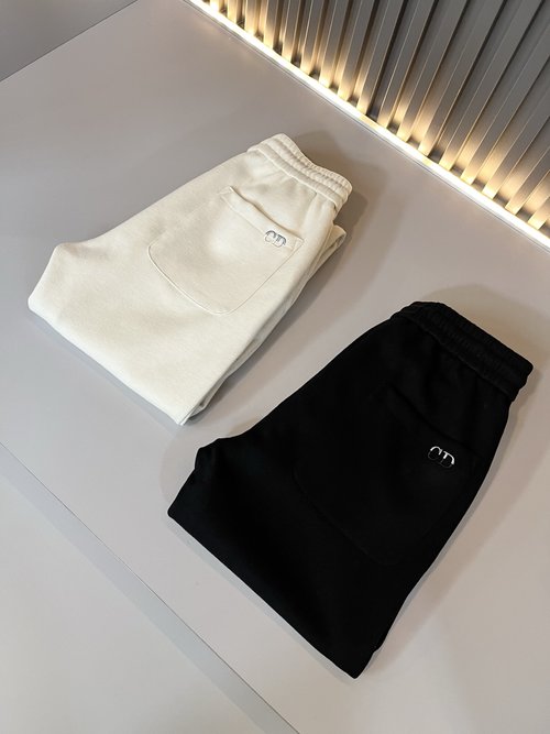Dior Comfortable Plain Drawstring Casual Pants