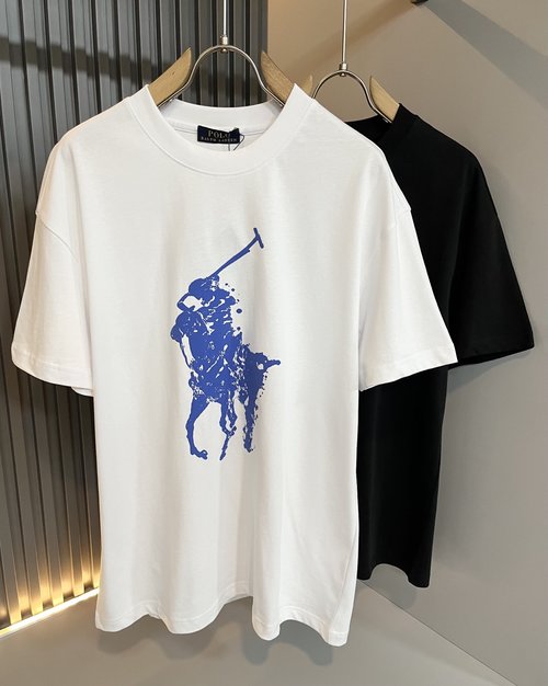 Polo Ralph Lauren Imported Cotton Short Sleeve T-shirt with Logo Print