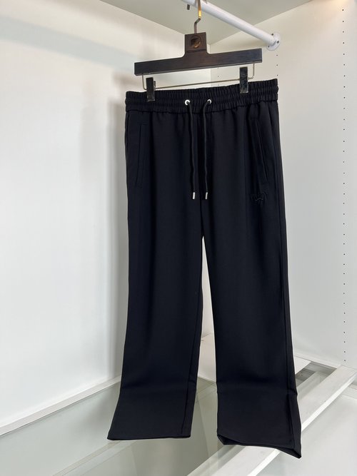 Prada Classic Comfortable Elastic Waistband Linen Slacks