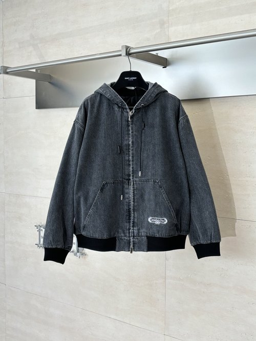 Dior Blade Embroidery Cotton Twill Zip Jacket