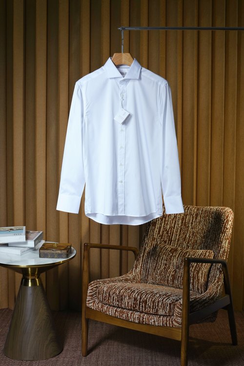 Brunello Cucinelli Versatile 100% Cotton Windsor Collar Shirt