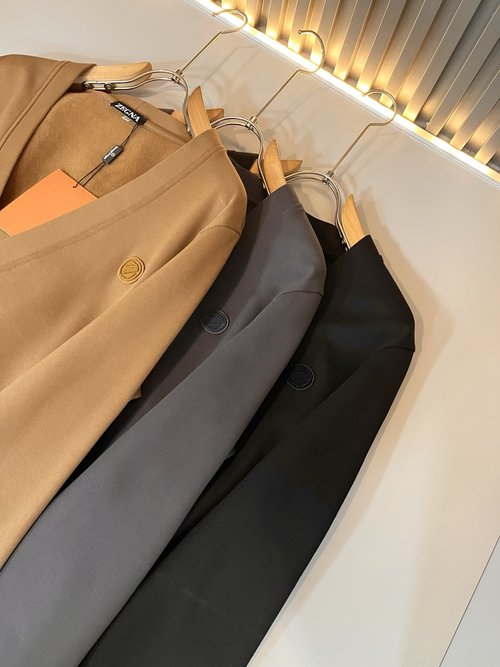 Zegna Warm Knitted Wool Cardigan with Embroidered Badge