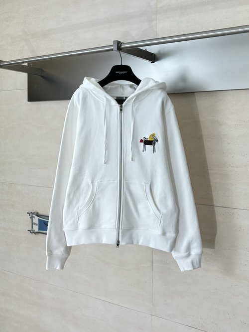Dior Embroidered Hoodie with Superior Fabric and Craftsmanship