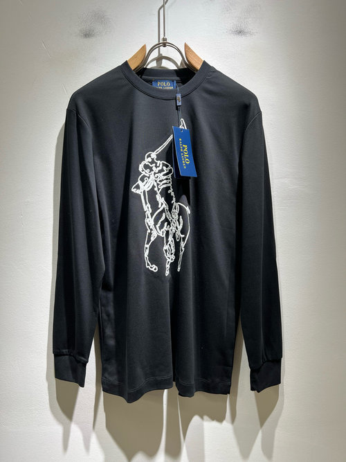 Polo Ralph Lauren Solid Color Long Sleeve Base Layer with Logo