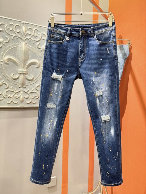 Louis Vuitton Authentic Designer Jeans with Logo and After-Year Return