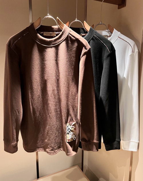 Burberry Long Sleeve Base Layer with Logo Patch