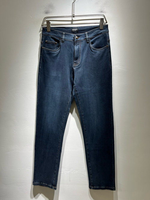Zegna Exclusive Jeans with Logo Waist Decoration
