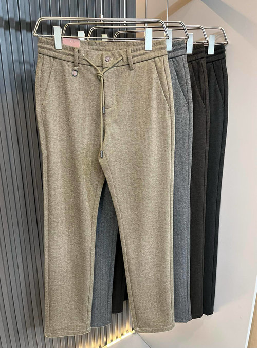 Prada Luxury Cashmere Dress Pants with Exquisite Details