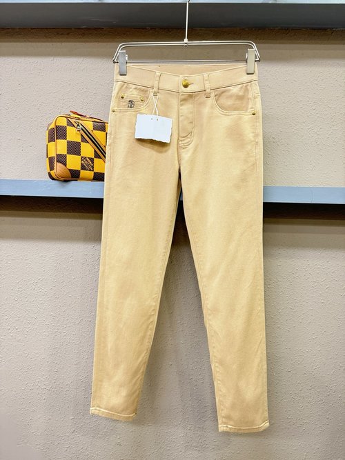 Brunello Cucinelli Original Heavy-Duty Jeans with Logo