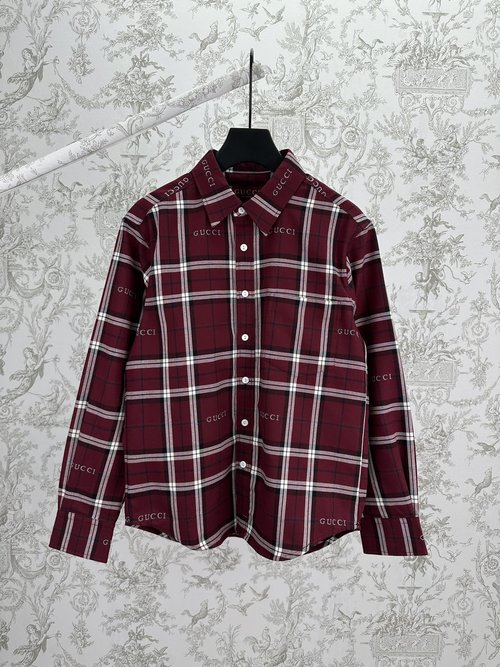 Gucci Scottish Plaid Lined Shirt for Versatile Wear
