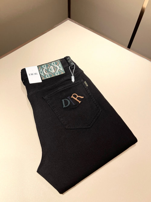 Dior Versatile Wash Straight Jeans with Logo