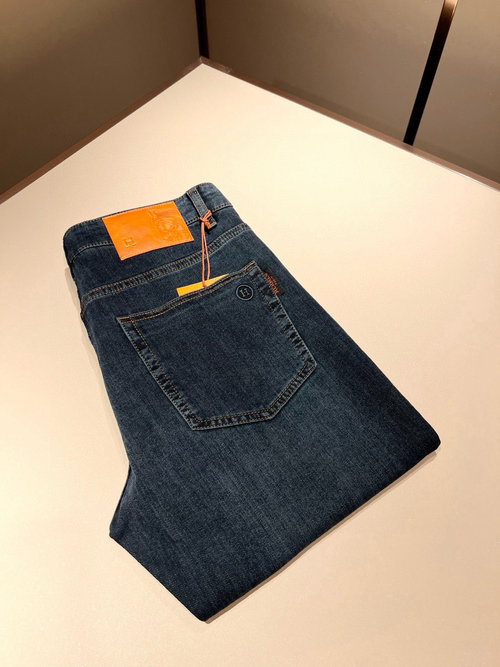 Hermes Premium Straight-leg Denim Jeans with Logo