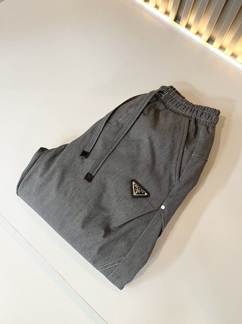 Prada Stylish Down Casual Pants with Customized Logo