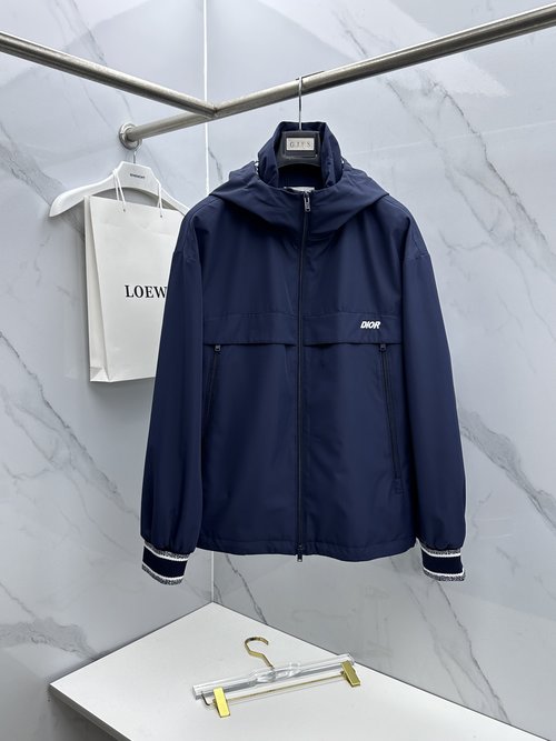 Dior Fashionable Hooded Jacket with Exquisite Details