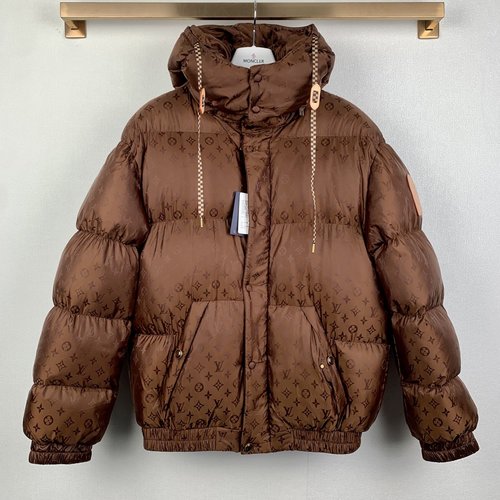 Louis Vuitton Full Print Waist-Tightening Cotton Coat