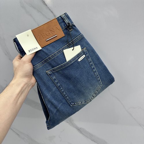 Zegna Premium Customized Thin Jeans with Imported Fabric