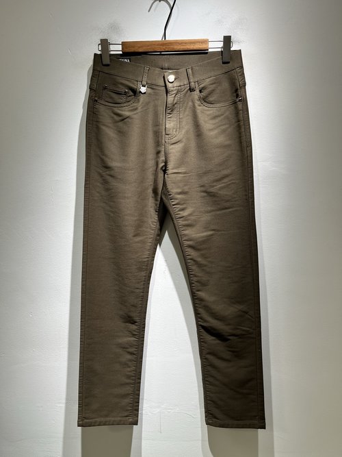 Zegna Business-Casual Pants with Logo Waist Tag