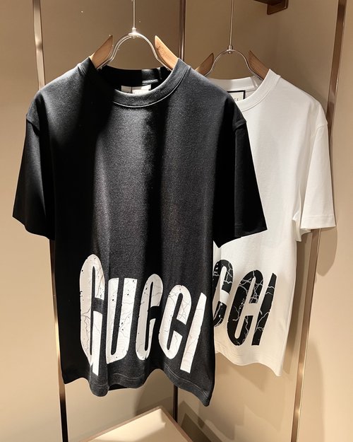 Gucci Relaxed Cotton T-shirt with All-over Logo