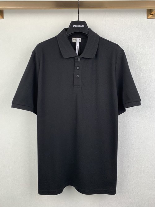 Yves Saint Laurent Logo Embroidery Polo Shirt with Premium Fabric