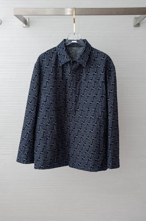 Dior FF Jacquard Denim Jacket with a Luxury Look