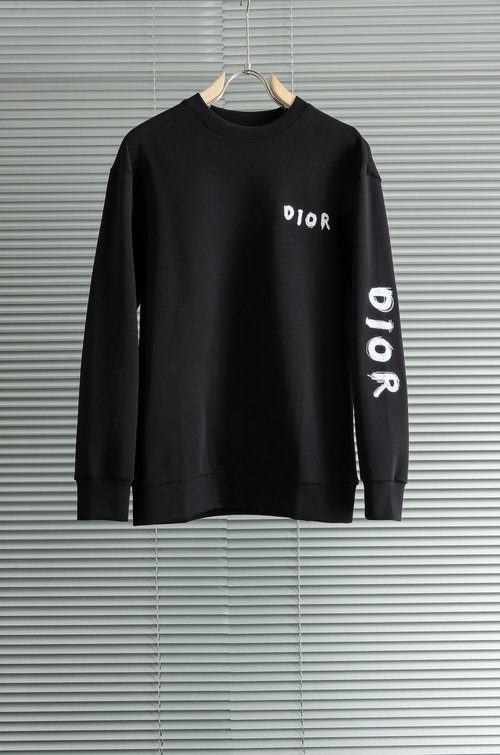 Dior Comfortable and Stylish Round-neck Pullover Sweatshirt