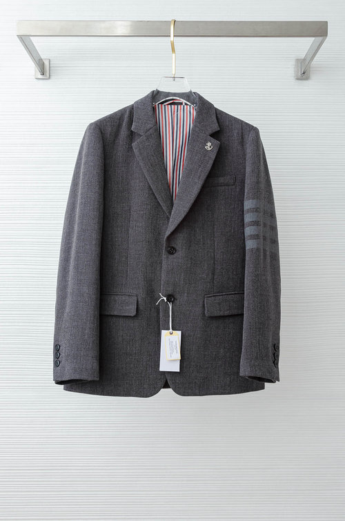 Thom Browne Luxurious Solid-color Breathable Suit Jacket
