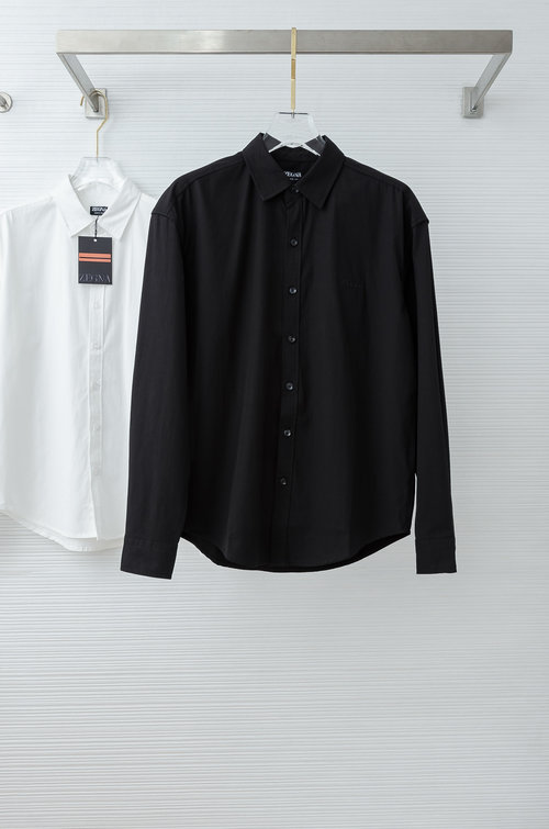 Zegna Versatile Oxford Long - Sleeve Shirt