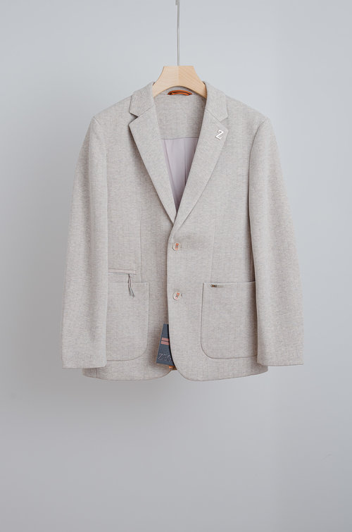 Zegna Custom Wool Blend Suit with Unique Design