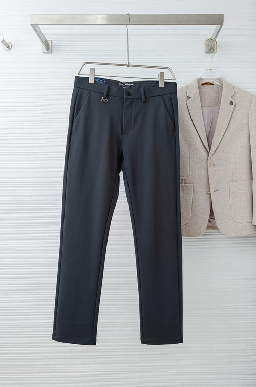 Ferragamo Simple and Stylish Straight-leg Casual Trousers