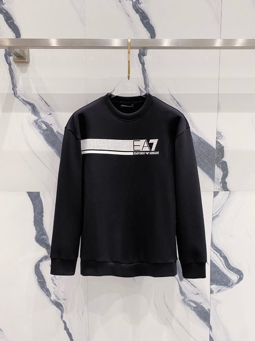 Armani Unisex Fashion Printed Round Neck Sweater