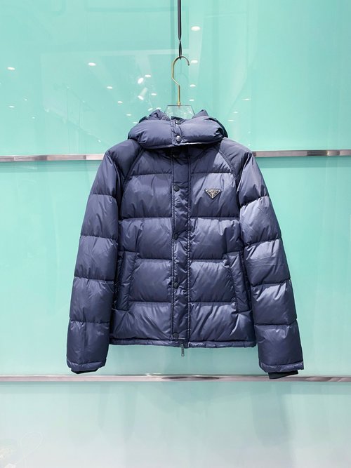 Prada Down Jacket with Detachable Hood and 90% Down Fill