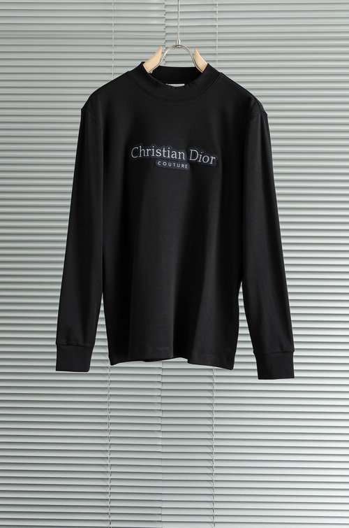 Dior New Solid Embroidery T-Shirt with Premium Fabric