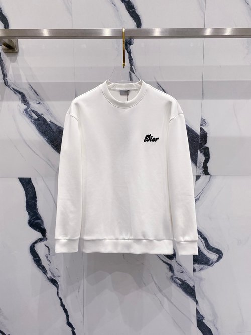 Dior New Letter Logo Pullover Space Cotton Sweatshirt
