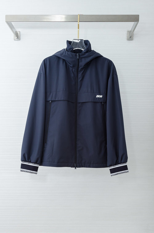 Dior Waterproof Hooded Jacket with High - Quality Fabric