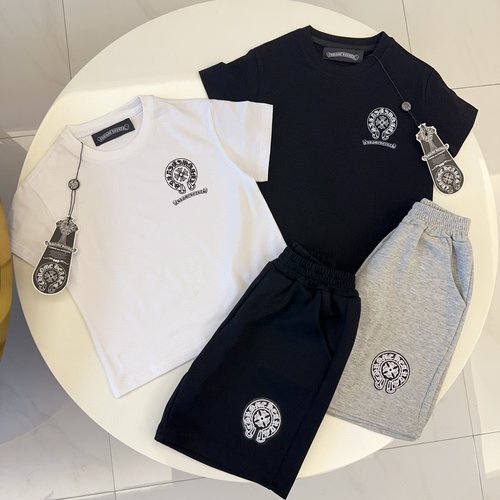 Chrome Hearts Premium Cotton Kids Set for Boys & Girls 
