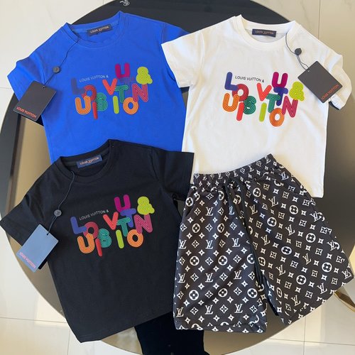 LV High-end Kids Cotton Sets for Boys & Girls 