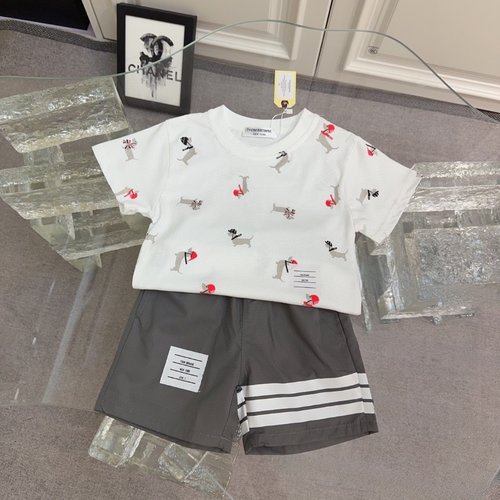 Thom Bn Kids Premium Cotton Set - Printed Top & Shorts 