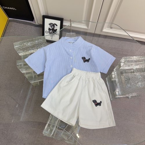 Thom Bn High-End Unisex Kids Cotton Set Fresh Summer Colors 