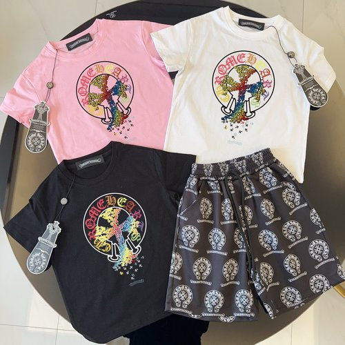 Chrome Hearts Unisex Premium Cotton Kids Outfit Set 