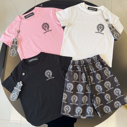 Chrome Hearts Unisex Kids Premium Cotton Set - Comfortable & Stylish 