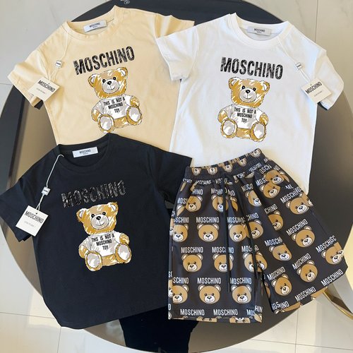 Moschino Unisex High-end Kids Cotton Set, Comfortable & Stylish 