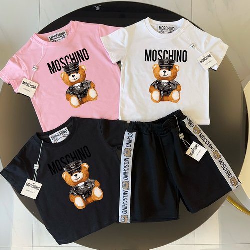 Moschino High-End Unisex Kids 100 Cotton Stylish Comfort Set 