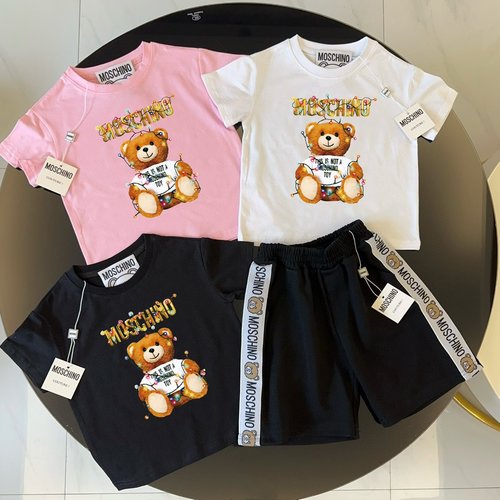Moschino Unisex Kids Premium Cotton Set (Comfy & Stylish)
