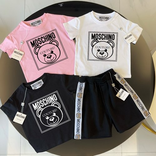 Moschino High-End Unisex Kids Cotton Set (Comfortable & Stylish)