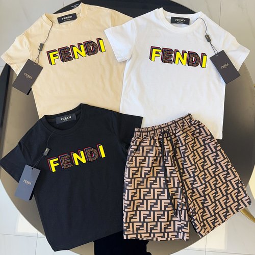 Fendi Premium Kids Cotton Set (Boys & Girls) Stylish Comfort