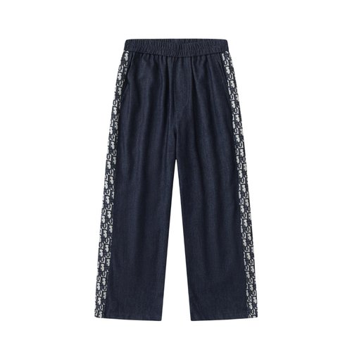 Dior Boys Girls Summer Lightweight Anti-Mosquito Denim Pants