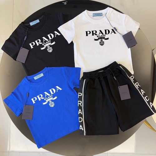 Prada Premium Unisex Kids Cotton Outfit Set, Comfy & Stylish