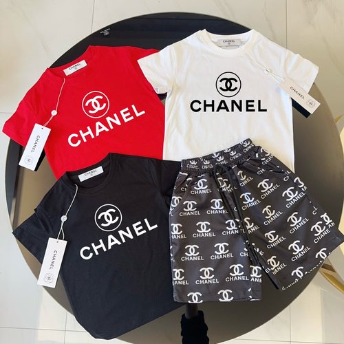 Chanel Unisex Premium Kids Cotton Set - Comfortable & Stylish